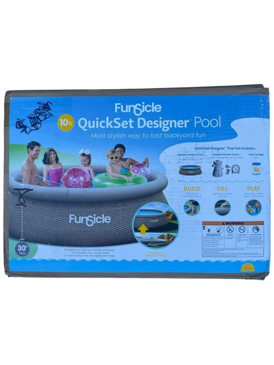 Funsicle Other - Funsicle 10ft QuickSet Designer Pool W/RX330 Filter Pump 1052 Gal 30'' Tall NEW